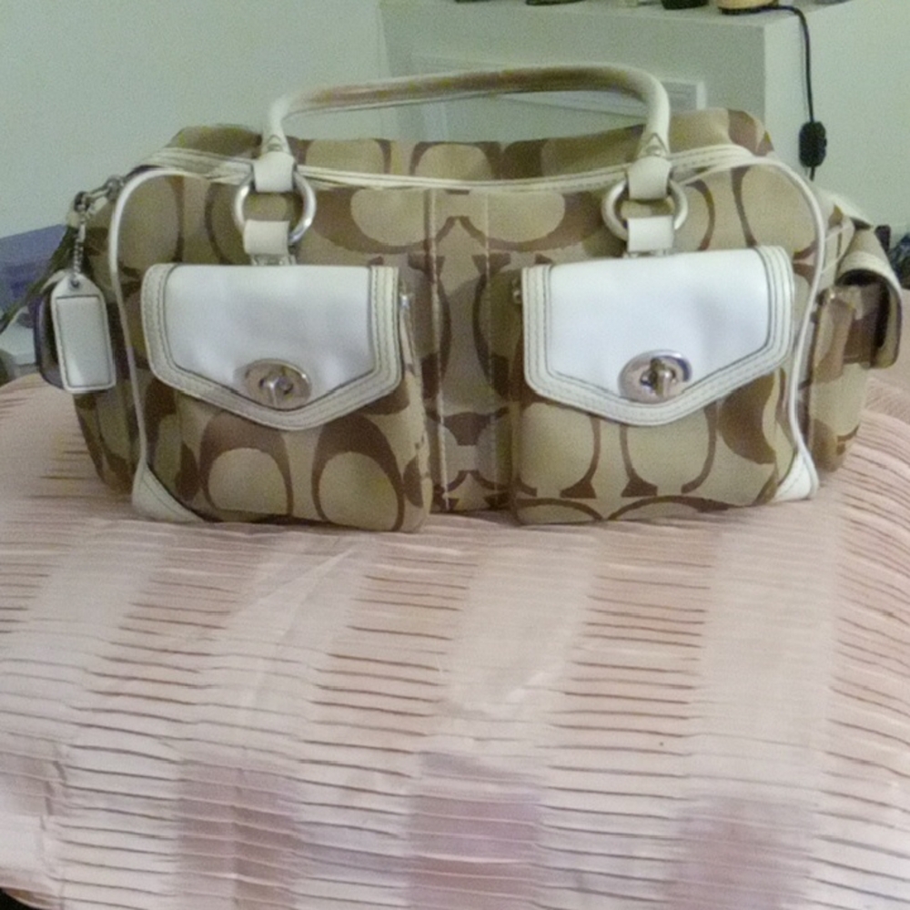 Coach Brown Leather Tote Bag